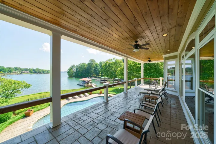 Fantastic covered porch on the main level.  Again.. the views!