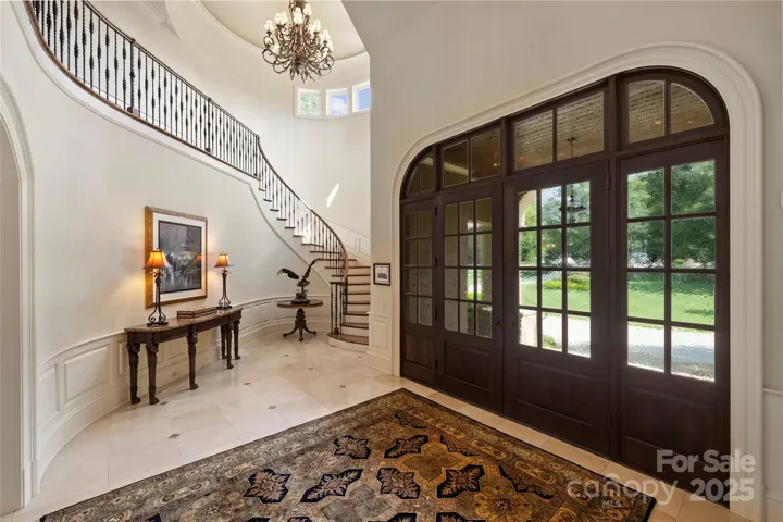 Grand Entrance with Spiral Staircase