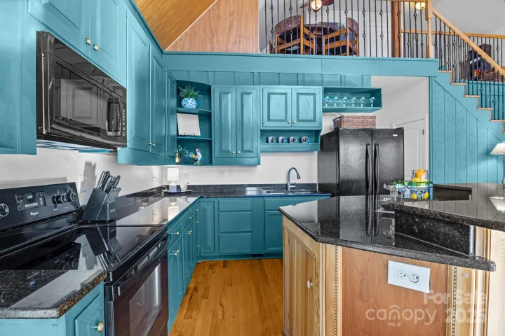 Kitchen with granite countertops
