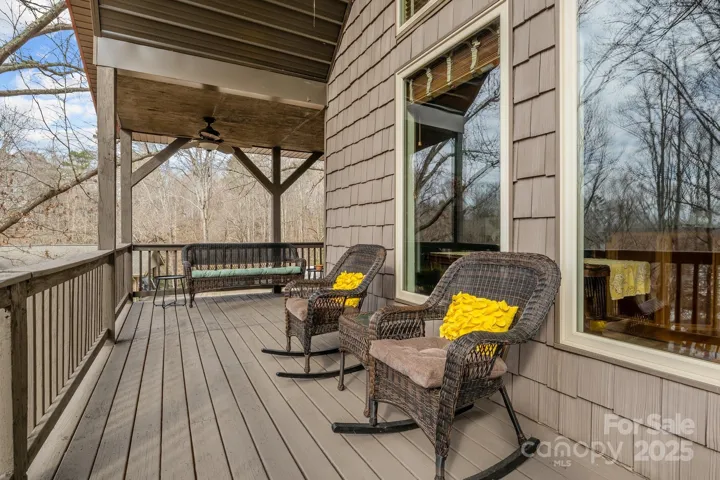 Relaxing spot on the back deck