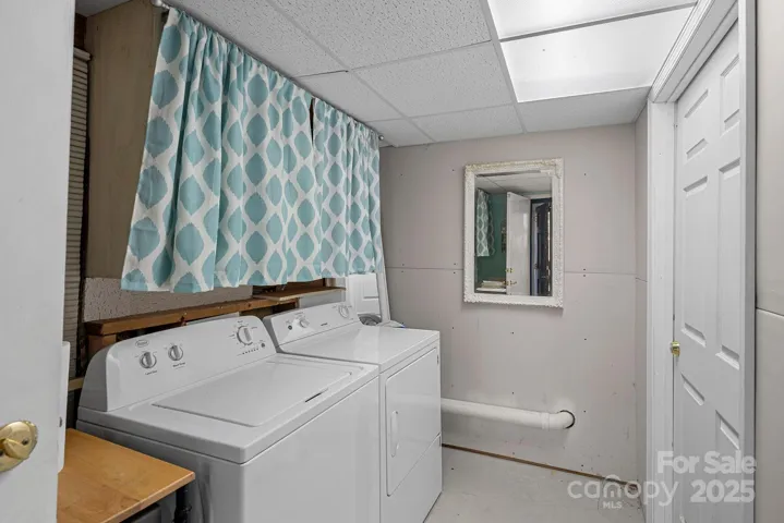 Laundry Down in Garage