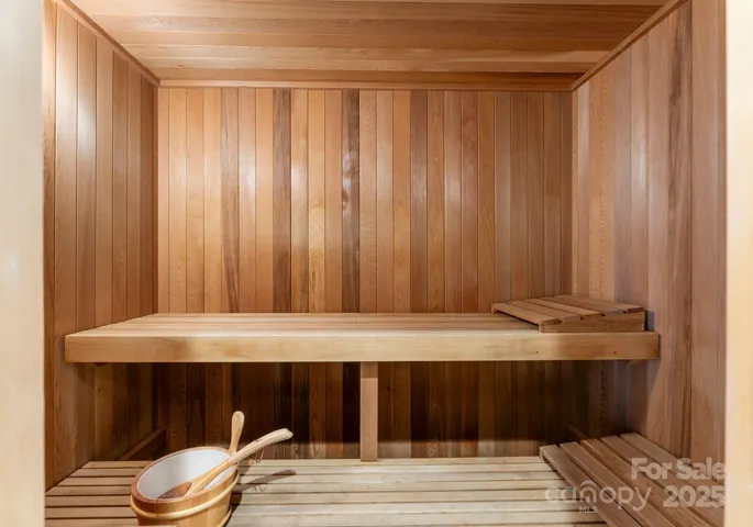 Sauna on the lake level.