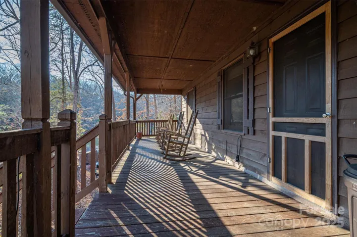 Deck overlooking the lake