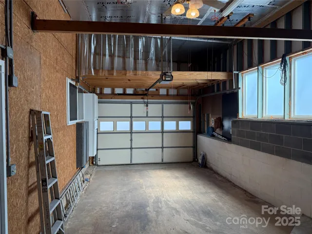 Far garage includes two loft spaces- one is shown here