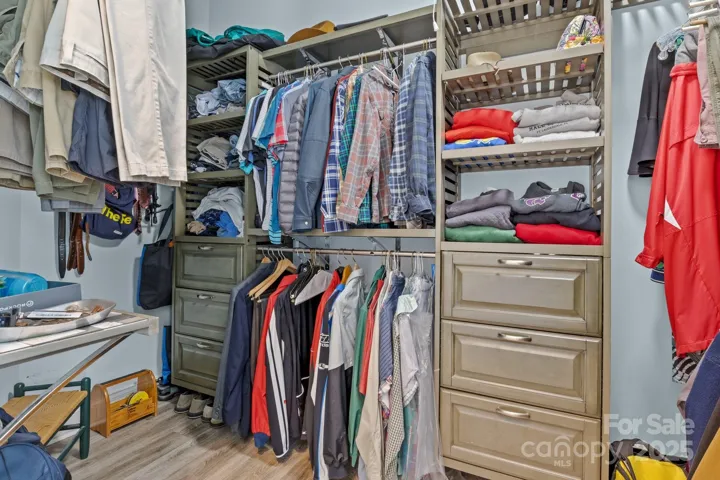 Primary closet
