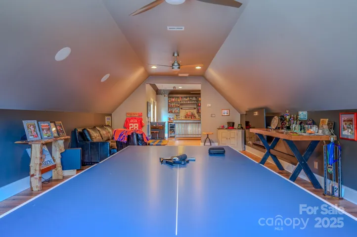 custom den/recreation room off of bar