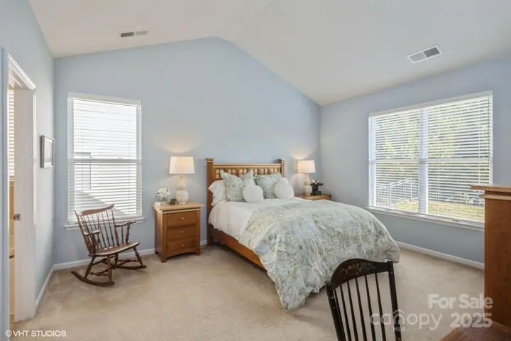 Primary Bedroom w/Vaulted Ceiling