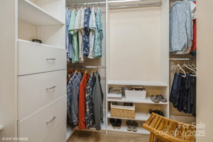 Custon Shelves in Primary Closet