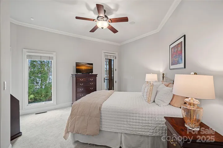 Main Level Flex Space with Full Bath and porch access.