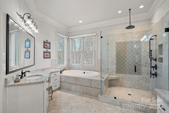 Primary Bath with lots of Natural Light