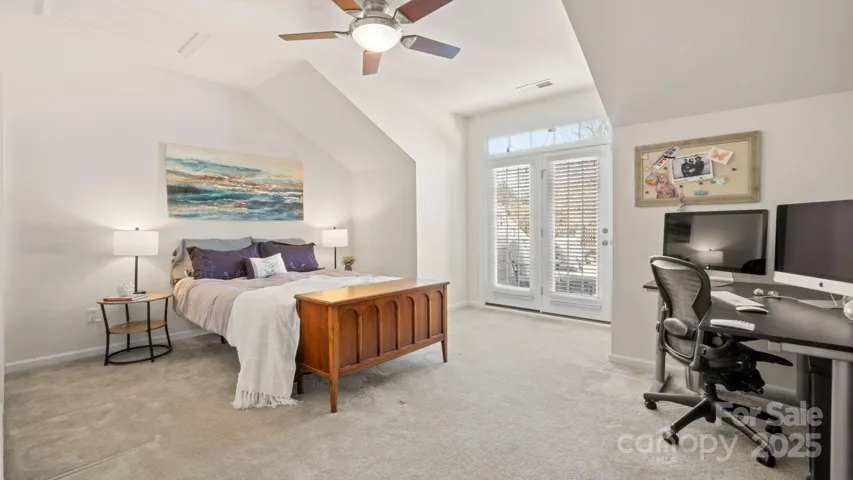 Huge 3rd bedroom upstairs with huge walk-in closet, leads to relaxing rooftop terrace