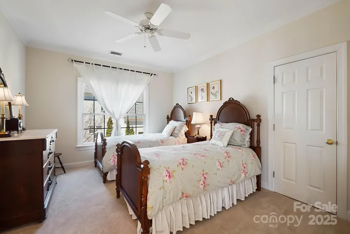 Secondary bedroom with large walk-in closet