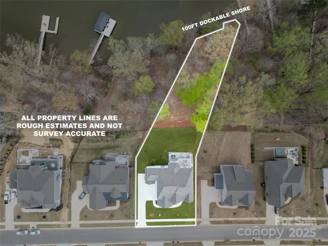 Overhead view of property lines