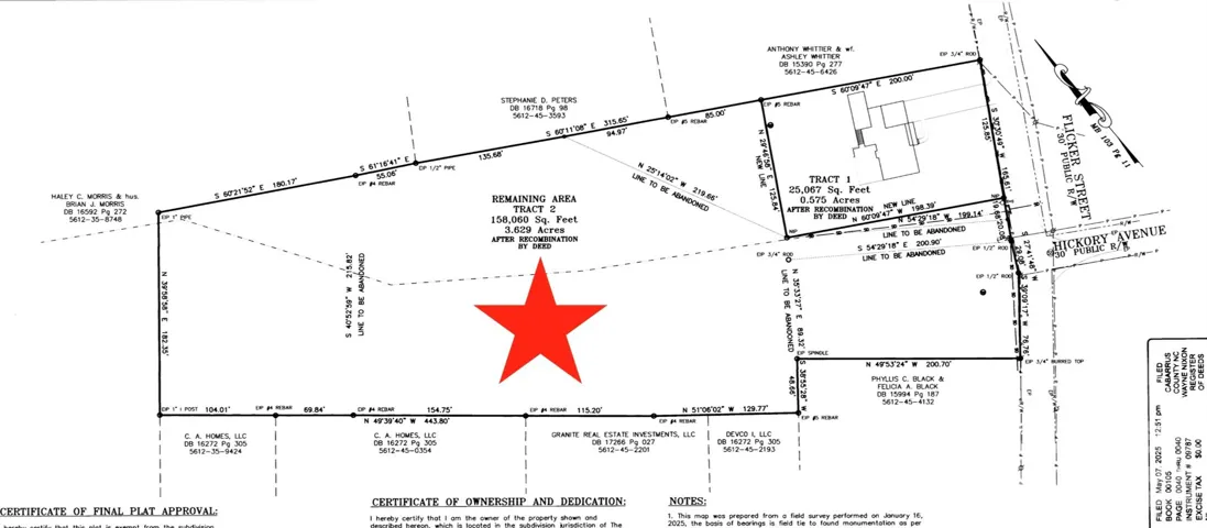3.6+ Acres with Water and Sewer Available!