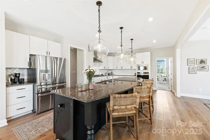 Gourmet kitchen with large island