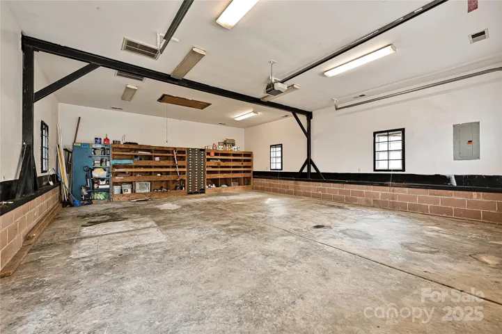 MASSIVE garage with reinforced steel beam. Separate utility meter and HVAC- perfect for an ADU
