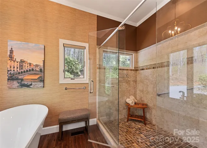 luxurious walk in shower