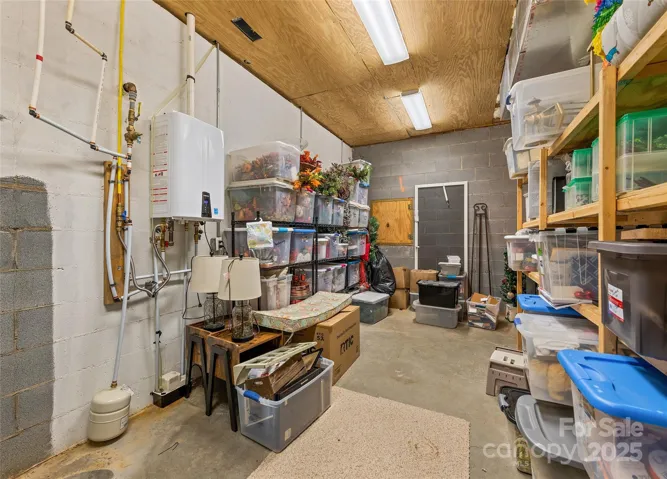 Huge storage room in basement