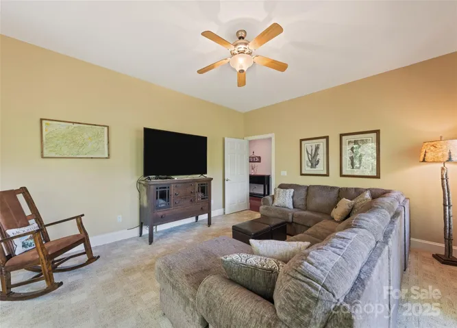 large den for game watching and entertaining