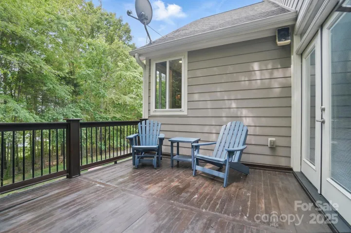 Private deck off of primary suite