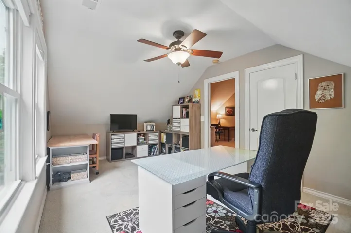 Office with closet upstairs