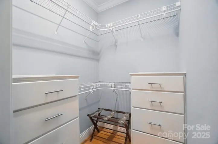 walk in closet in bedroom on main level