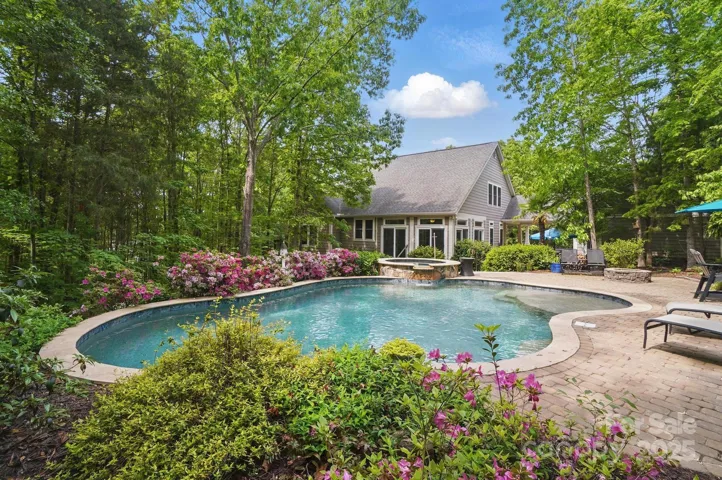 Custom Pebble Tech pool and spa