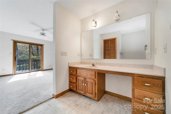 Primary spacious bathroom