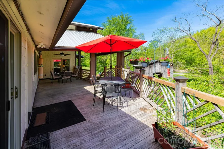 Main Level Deck Overlooking Gardens