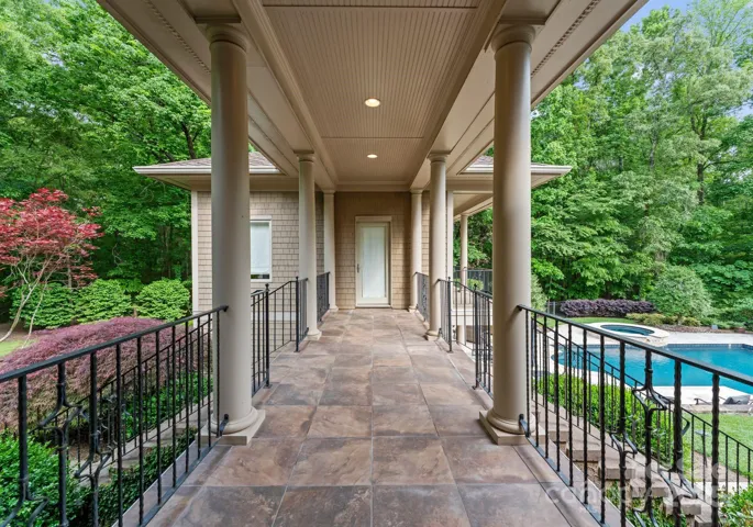 Covered walkway from Home to Pool House
