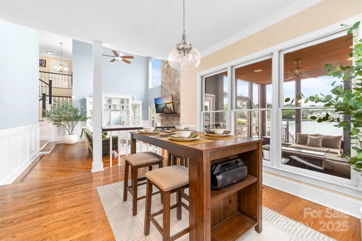 Kitchen Dining Area with Lake Views