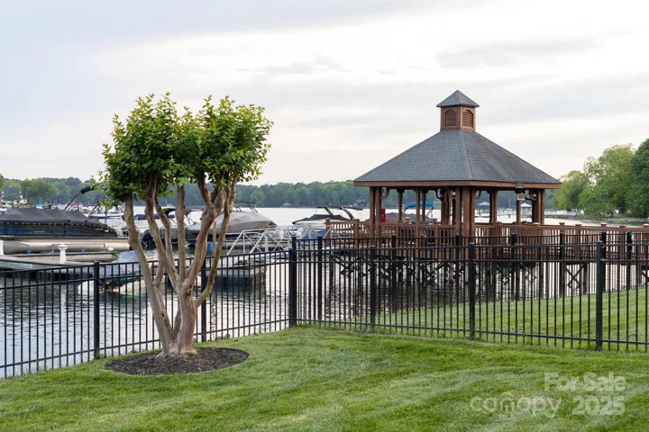Steps away to the dock.