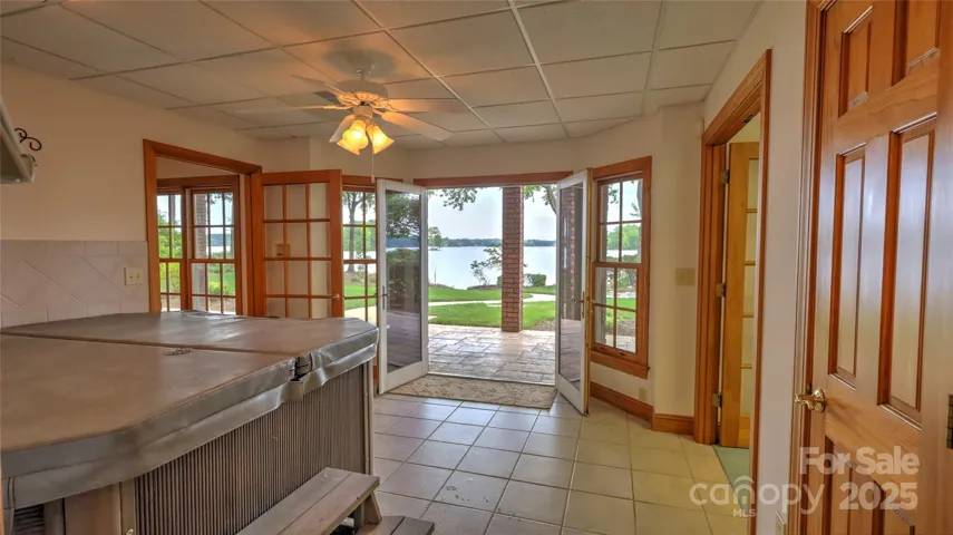 Spa room with waterviews