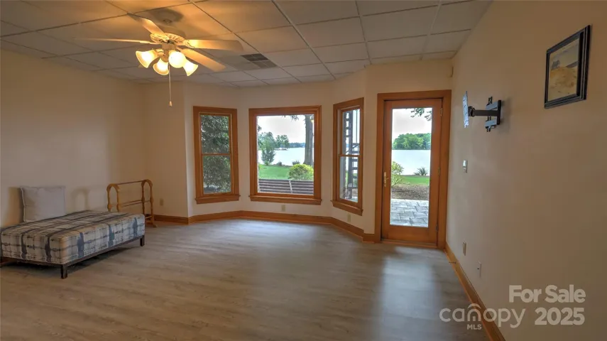 Basement owners suite with waterviews