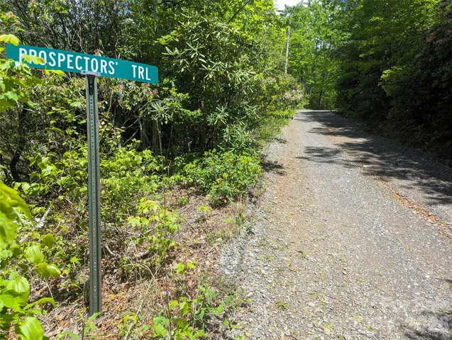 Property is on the right hand side of this road.