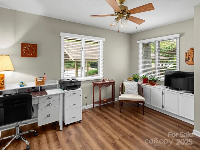 3rd Front Bedroom/Office With Built-In Cabinetry