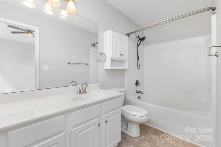 Primary ensuite bath has large garden tub, and plenty of counter space!