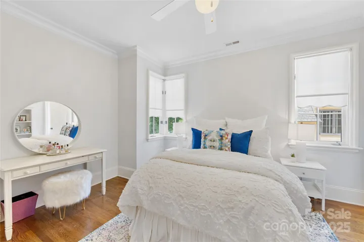 Bedroom 4 is on the secind floor and has a walk-in closet and en suite bath.