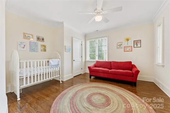 Bedroom 2 is on the second floor. All bedrooms have ceiling fans.