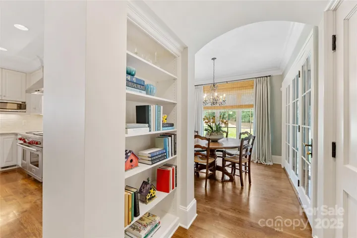 True craftsmanship is noticeable at every turn in this home. Arches, built-ins, rounded trim, & custom millwork are found throughout the residence.