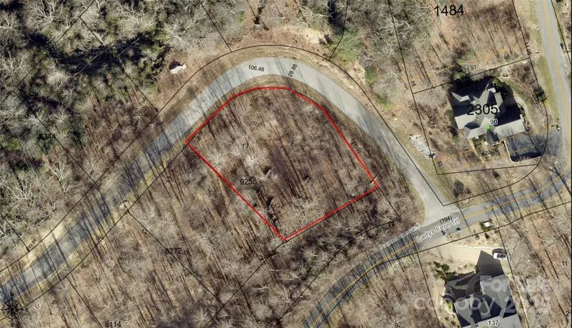 GIS Aerial of approximate lot lines