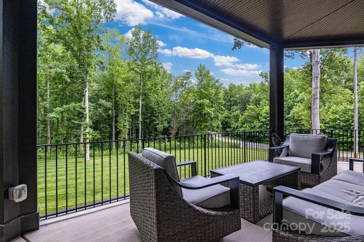 View from covered upper terrace.