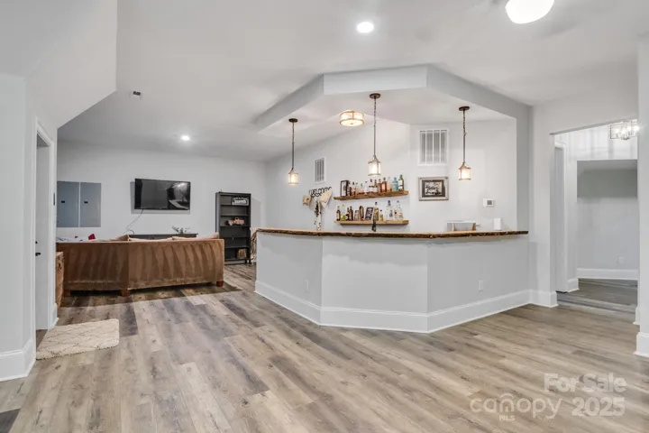 Rec room and wet bar provide lots of entertaining space.