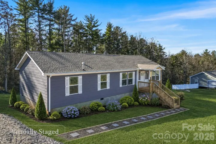 Virtually Staged to Show Landscaping Potential