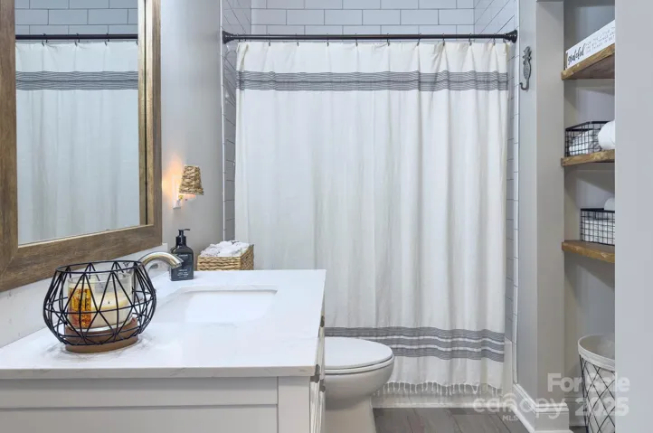 Custom Shelving and Subway Tile