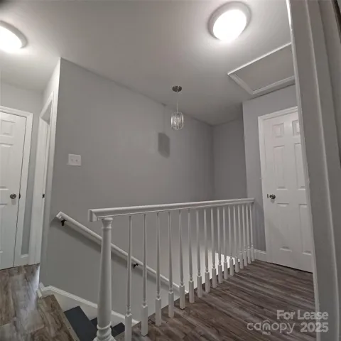 Stairway leading to front entry