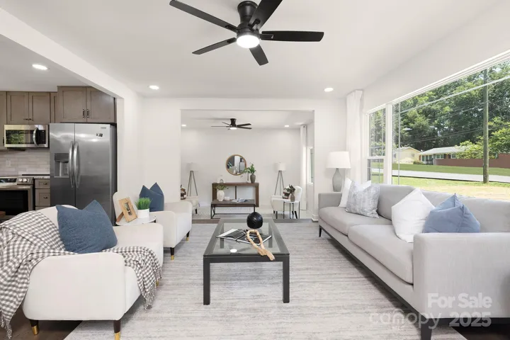 Living Room w/ view of Flex Room