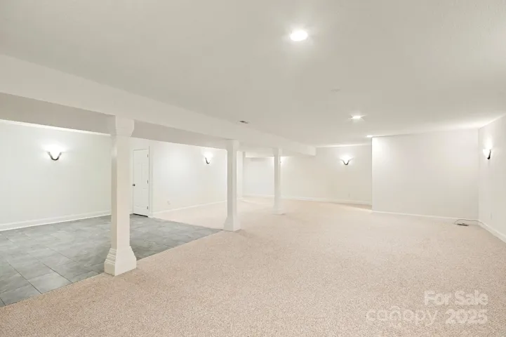 Expansive finished basement is plenty of room for whatever your heart desires.