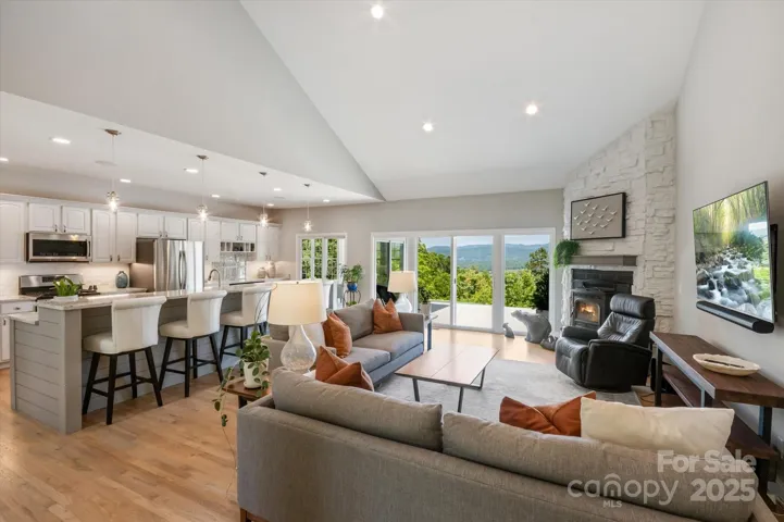 Open floor plan living with breathtaking views.