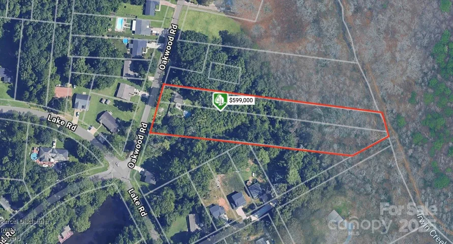 Two lots combine for +/- 2.34 acres